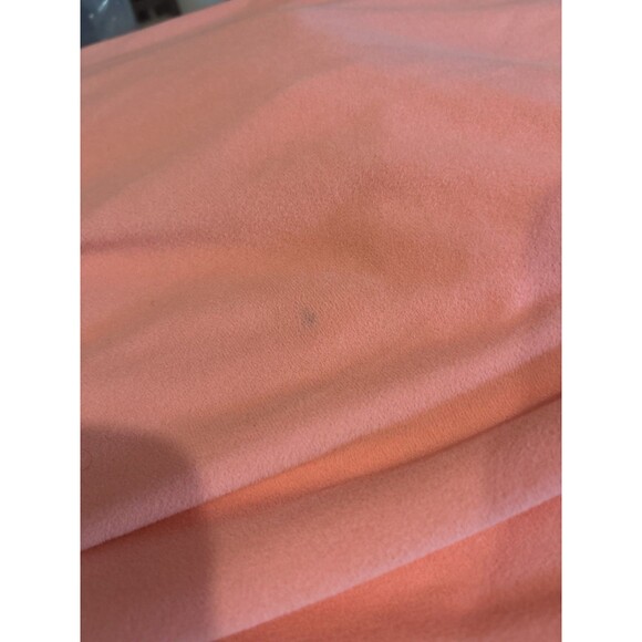 Vtg 60s 70s Prairie Loungewear House Dress M Hostess Coat Robe Bubble Gum Pink - Picture 9 of 16